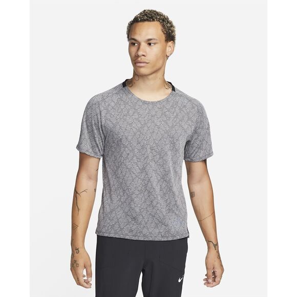 Nike Men's XL TechKnit Ultra Short Sleeve DM4753-010 Grey shirt jersey Slim Fit - Picture 1 of 14